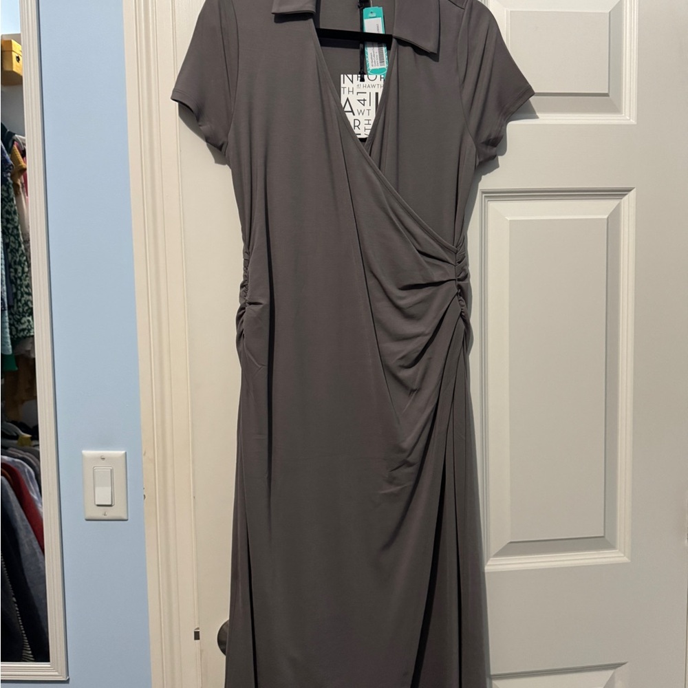 41 Hawthorn Charcoal Midi Dress